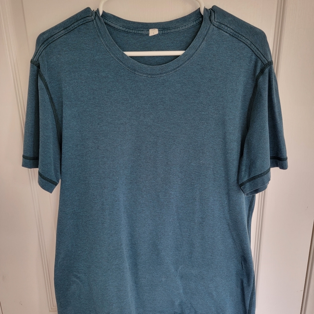 Green LuluLemon Shirt (stitching damage)